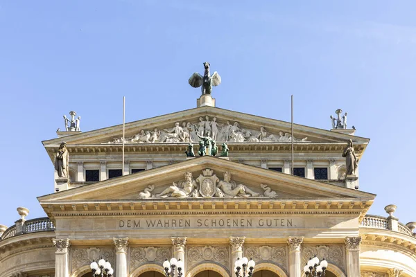 Facciata Del Vecchio Teatro Dell Opera Francoforte Sul Meno — Foto Stock