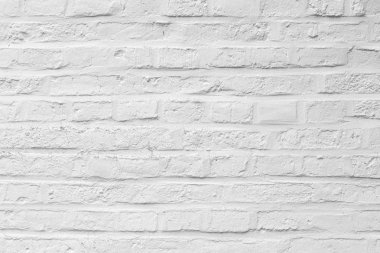 Harmonik arka plan beyaz boyalı tuğla duvar