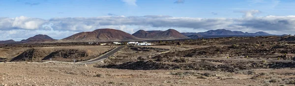 Vulkanische Landschap Van Lanzarote Buurt Van Salinas Janubio — Stockfoto