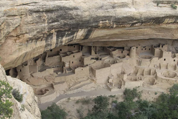 Ősi Indián Törzsi Falu Sziklák Úgynevezett Fehér Ház Romjai Anasazi — Stock Fotó