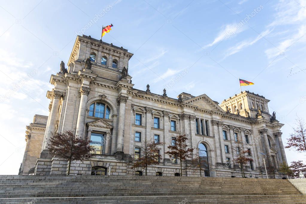 famous Reichstag in Berlin