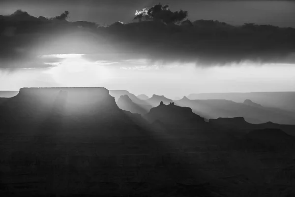 Belo Pôr Sol Ponto Vista Deserto Grande Canyon — Fotografia de Stock