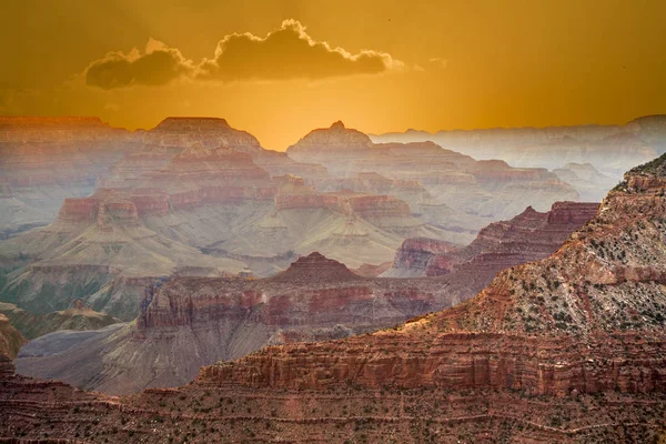 Lever Soleil Grand Canyon Partir Mathers Point Bord Sud — Photo