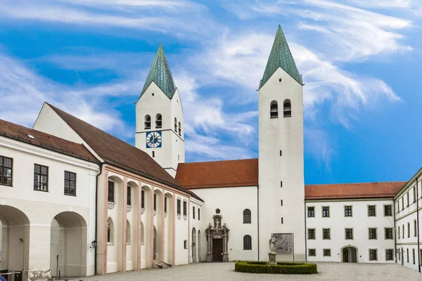 Spires Freising Cathedral Baviera Alemanha — Fotografia de Stock