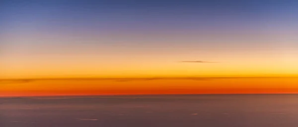 Saerial Sunrise Pohledu Letadla — Stock fotografie