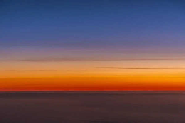 Saerial Sunrise Pohledu Letadla — Stock fotografie