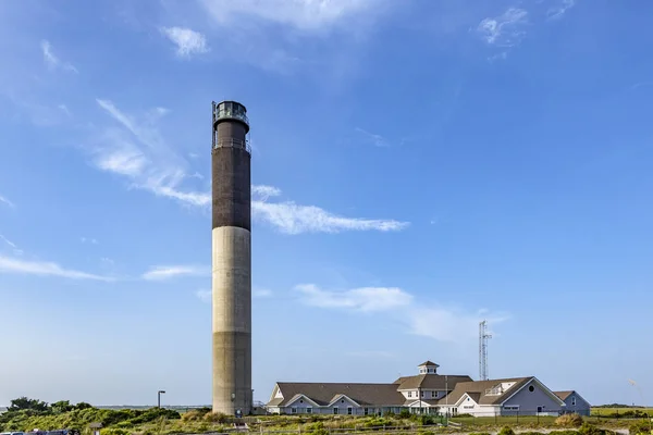 Oak Island Lighthouse Městě Caswell Beach Nedaleko Ústí Mys Hrůzy — Stock fotografie