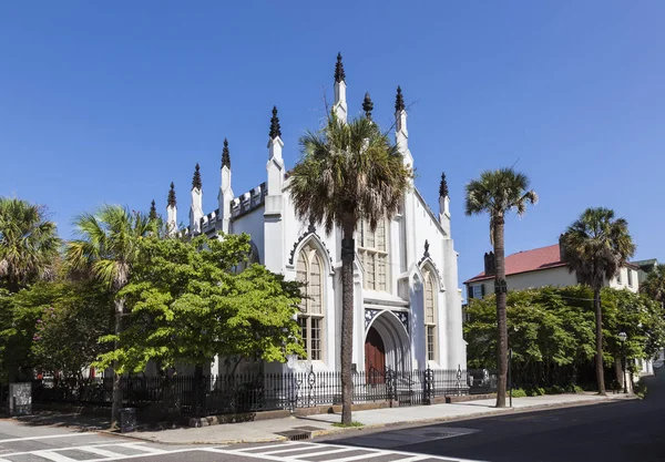 Kerk Van Hugenoten Charleston South Carolina Dit Een National Historic — Stockfoto