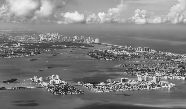 Aérea Cidade Praia Miami — Fotografia de Stock