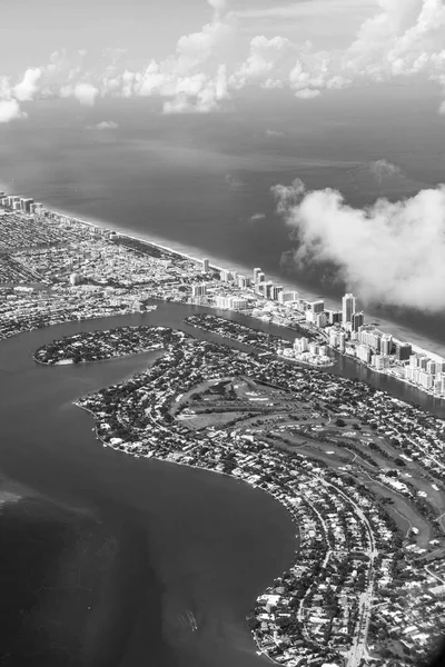 Letecké Města Pláže Miami — Stock fotografie