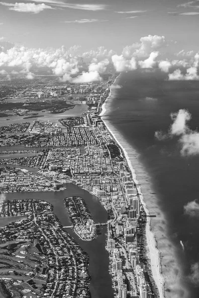 Anteny Oftown Beach Miami — Zdjęcie stockowe