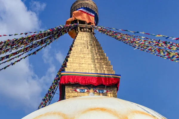 Famoso Templo Bodnath Katmandú Nepal —  Fotos de Stock