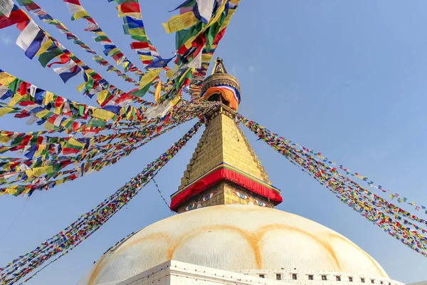 Ünlü Tapınağı Bodnath Katmandu Nepal — Stok fotoğraf