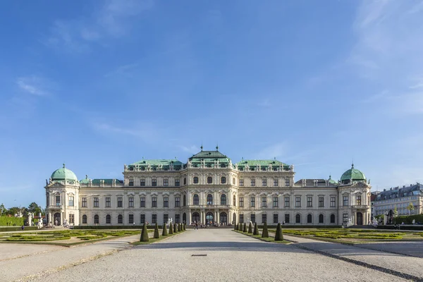 Belvedere Palace Sommar Wien Österrike — Stockfoto