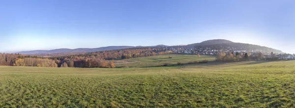 Landelijke Landschap Regio Taunus Mooie Ochtend Licht — Stockfoto