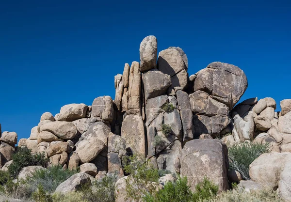 Malebné Skály Národním Parku Joshua Tree Skryté Údolí — Stock fotografie