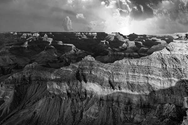 Grand Canyon Στους Mathers Σημείο Στο Ηλιοβασίλεμα Φως — Φωτογραφία Αρχείου