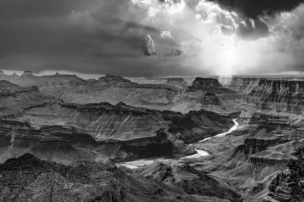 Nascer Sol Grand Canyon Visto Desert View Point South Rim — Fotografia de Stock