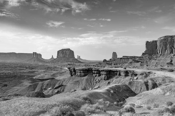 Uitzicht Vanaf John Fords Punt Aan Gigantische Merrick Buttes Zandsteen — Stockfoto