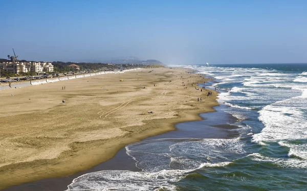 San Francisco Ocean Beach Vanaf Cliffhouse — Stockfoto