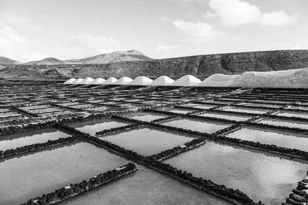 Salzraffinerie Kochsalzlösung Aus Janubio Lanzarote Spanien — Stockfoto