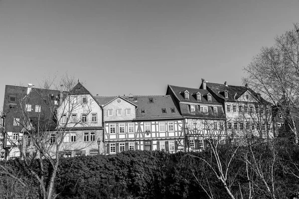 Hermosas Casas Entramado Madera Frankfurt Hoechst — Foto de Stock