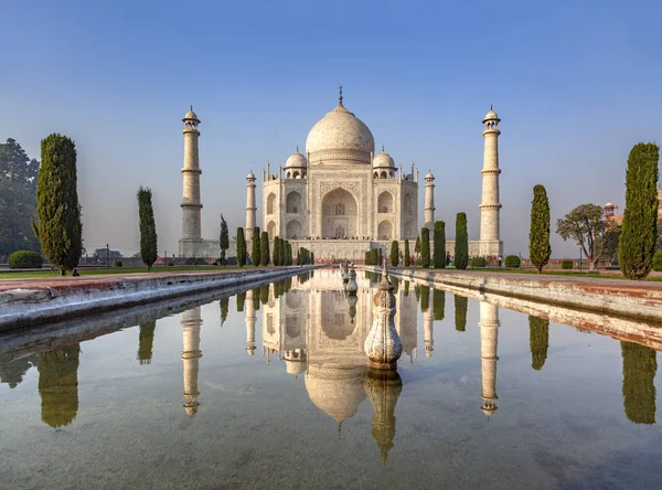 Reflexión Taj Mahal India — Foto de Stock