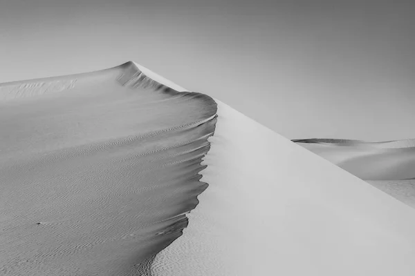 Bella Duna Sabbia All Alba Nel Deserto — Foto Stock