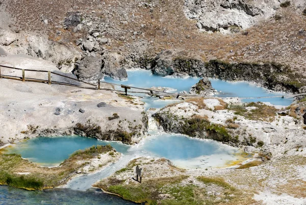 Horké Prameny Horké Creek Geologické Lokality Poblíž Mammouth — Stock fotografie