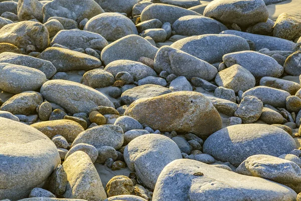 Washed Out Pebble Stones Beach Pebble Beach Usa — Stock Photo, Image