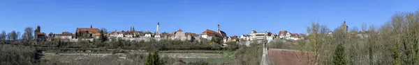 Vacker Utsikt Mot Gamla Staden Rothenburg Der Tauber — Stockfoto