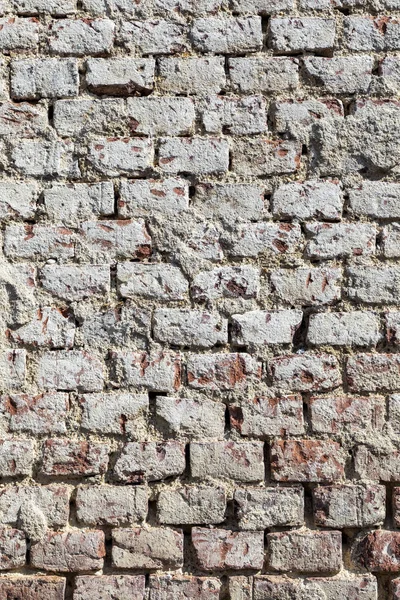 Background Old Red Rotten Brick Wall — Stock Photo, Image
