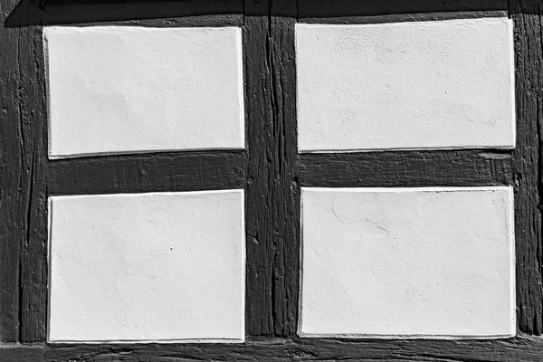 Detail Old Half Timbered Wall Harmonic Background — Stock Photo, Image