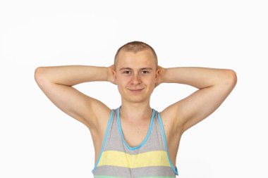 yakışıklı genç çocuk portresi