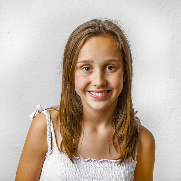 Portrait Cute Young Teenage Girl — Stock Photo, Image