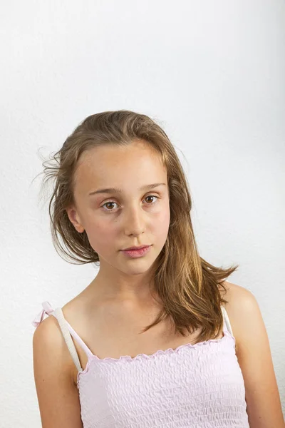 Portrait Jeune Adolescente Mignonne — Photo