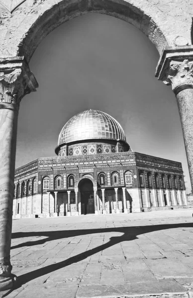 Θόλος Του Βράχου Aqsa Ιερουσαλήμ Ισραήλ — Φωτογραφία Αρχείου