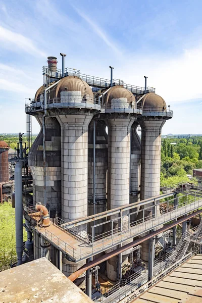 Disused Blast Furnace Plant Duisburg Ruhr Area District Industry Ruins — Stock Photo, Image