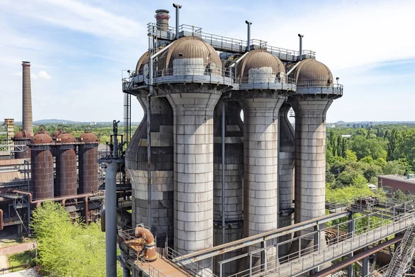 Disused Blast Furnace Plant Duisburg Ruhr Area District Industry Ruins — Stock Photo, Image