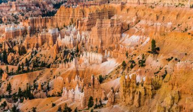 Bryce Canyon güzel manzara amfi tiyatro, Tapınak, rakamlar, gündoğumu gibi muhteşem taş oluşumu ile