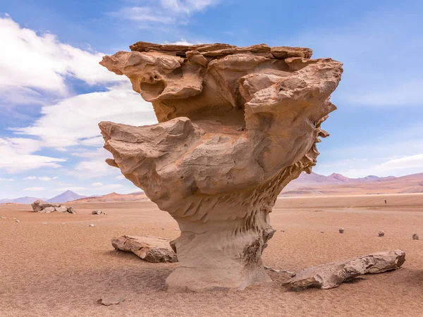 Arbol Piedra Est Une Formation Rocheuse Isolée Bolivie — Photo