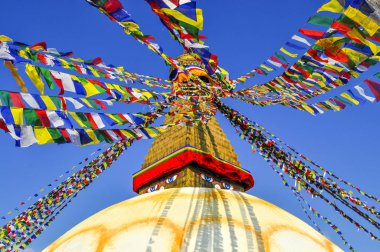 Boudhanath Stupa Vadisi'nde Katmandu, Nepal