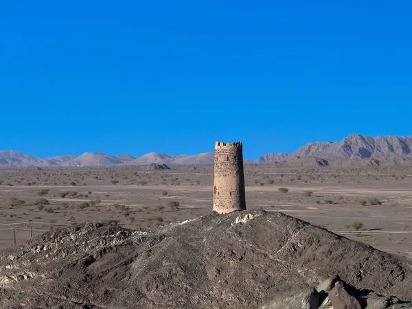 Vieille Tour Guet Dans Beau Village Mudayrib Oman — Photo