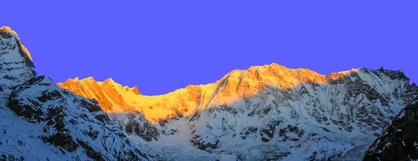 Зоряне Небо Над Machhepuchare Аннапурна Базовий Табір Непал Гімалаї — стокове фото