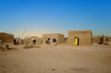 bereketli Omdourman, Sudan yapılmış kulübe.