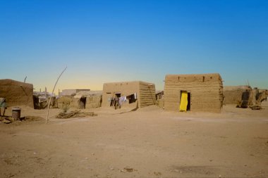 hut made of loam in Omdourman, Sudan. clipart