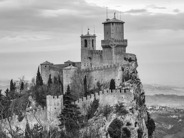 Rocca Della Guaita Most Ancient Fortress San Marino Italy — Stock Photo, Image