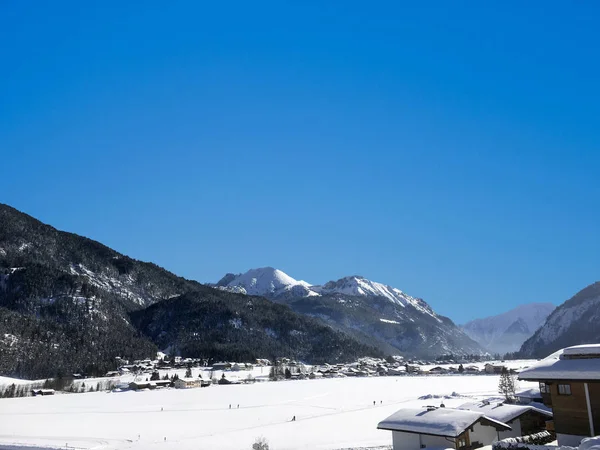 Scenic Winter Snow Landscape Tirol Achenkirch Austria — Stock Photo, Image
