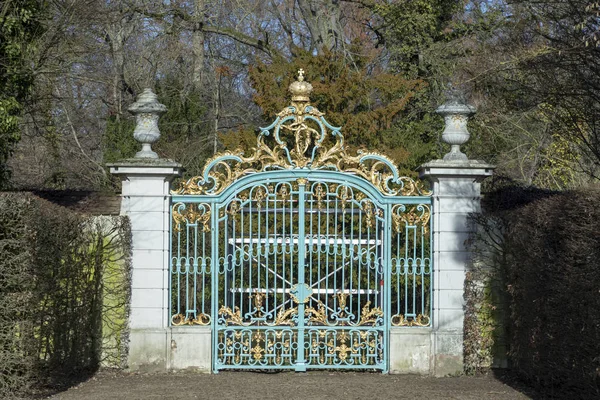 Gate Schwetzingen Palace Gardens Largest Palace Garden Germany — Stock Photo, Image