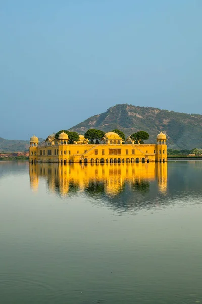 Palácio Água Jal Mahal Man Sagar Lake Jaipur Rajastão Índia — Fotografia de Stock